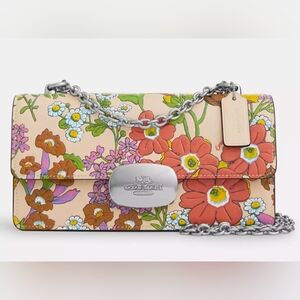 Coach • Eliza Flap Crossbody Bag With Floral Print 🌺